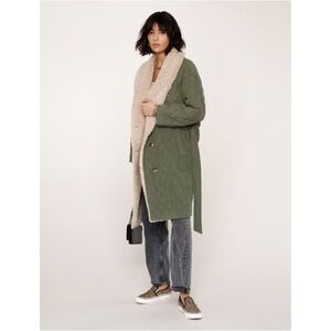 Heartloom Evaline Sherpa Tie Waist Coat - L